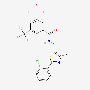 N-((2-(2-chlorophenyl)-4-methylthiazol-5-yl)methyl)-3,5-bis(trifluoromethyl)benzamide