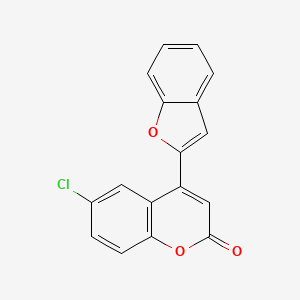 molecular formula C17H9ClO3 B2882154 4-(1-Benzofuran-2-yl)-6-chlorochromen-2-one CAS No. 108175-39-9