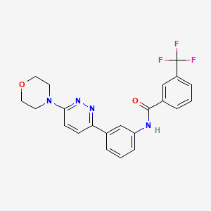 N-(3-(6-morpholinopyridazin-3-yl)phenyl)-3-(trifluoromethyl)benzamide