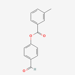 molecular formula C15H12O3 B2882178 4-Formylphenyl 3-methylbenzoate CAS No. 321725-86-4