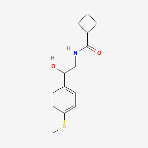 molecular formula C14H19NO2S B2882179 N-(2-羟基-2-(4-(甲硫基)苯基)乙基)环丁烷甲酰胺 CAS No. 1448053-16-4
