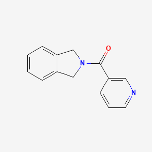 molecular formula C14H12N2O B2882183 Isoindolin-2-yl(pyridin-3-yl)methanone CAS No. 1789532-54-2