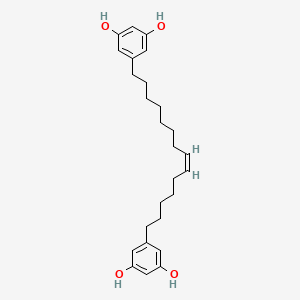 molecular formula C26H36O4 B2882184 5-[(Z)-14-(3,5-dihydroxyphenyl)tetradec-8-enyl]benzene-1,3-diol CAS No. 52483-24-6