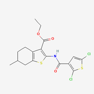 Ethyl 2-(2,5-dichlorothiophene-3-carboxamido)-6-methyl-4,5,6,7-tetrahydrobenzo[b]thiophene-3-carboxylate