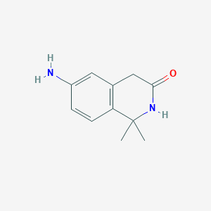 6-Amino-1,1-dimethyl-1,2-dihydroisoquinolin-3(4H)-one