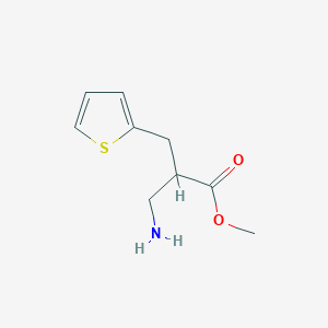 Methyl 2-(aminomethyl)-3-thiophen-2-ylpropanoate