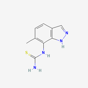 molecular formula C9H10N4S B2882204 (6-methyl-1H-indazol-7-yl)thiourea CAS No. 860610-12-4