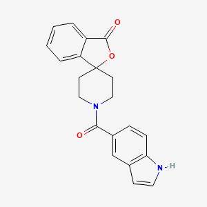 molecular formula C21H18N2O3 B2882209 1'-(1H-indole-5-carbonyl)-3H-spiro[isobenzofuran-1,4'-piperidin]-3-one CAS No. 1797890-35-7