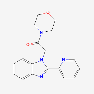1-morpholino-2-(2-(pyridin-2-yl)-1H-benzo[d]imidazol-1-yl)ethanone