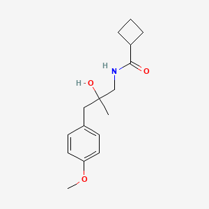 N-(2-hydroxy-3-(4-methoxyphenyl)-2-methylpropyl)cyclobutanecarboxamide