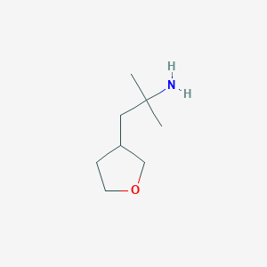 molecular formula C8H17NO B2882241 2-甲基-1-(氧杂环-3-基)丙烷-2-胺 CAS No. 1783436-15-6