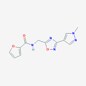 N-((3-(1-methyl-1H-pyrazol-4-yl)-1,2,4-oxadiazol-5-yl)methyl)furan-2-carboxamide