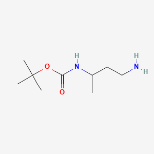 molecular formula C9H20N2O2 B2882279 tert-Butyl (4-aminobutan-2-yl)carbamate CAS No. 170367-69-8; 176982-57-3; 177489-90-6