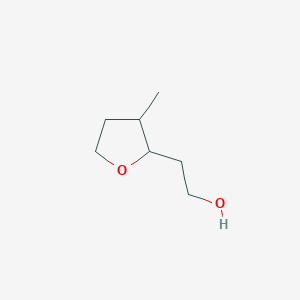 molecular formula C7H14O2 B2882286 2-(3-Methyloxolan-2-yl)ethanol CAS No. 2253632-32-3