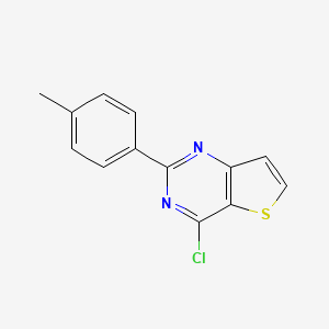 molecular formula C13H9ClN2S B2882296 4-氯-2-(4-甲苯基)噻吩并[3,2-d]嘧啶 CAS No. 692737-26-1