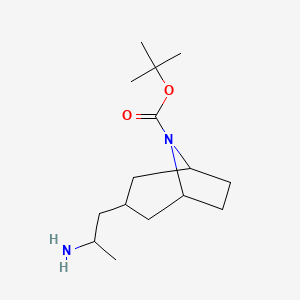 Tert-butyl 3-(2-aminopropyl)-8-azabicyclo[3.2.1]octane-8-carboxylate