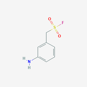 molecular formula C7H8FNO2S B2882353 (3-氨基苯基)甲磺酰氟 CAS No. 2172323-72-5