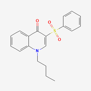 molecular formula C19H19NO3S B2882357 1-丁基-3-(苯磺酰基)喹啉-4(1H)-酮 CAS No. 899217-41-5