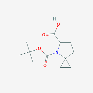 molecular formula C12H19NO4 B2882368 (S)-4-Boc-4-氮杂螺[2.4]庚烷-5-羧酸 CAS No. 1779469-52-1
