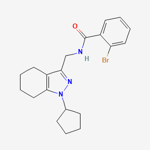 2-bromo-N-((1-cyclopentyl-4,5,6,7-tetrahydro-1H-indazol-3-yl)methyl)benzamide