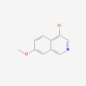 molecular formula C10H8BrNO B2882386 4-Bromo-7-methoxyisoquinoline CAS No. 1783659-54-0