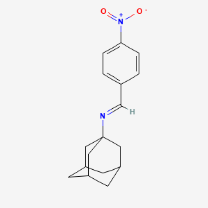 molecular formula C17H20N2O2 B2882389 N-(1-adamantyl)-1-(4-nitrophenyl)methanimine CAS No. 166803-85-6