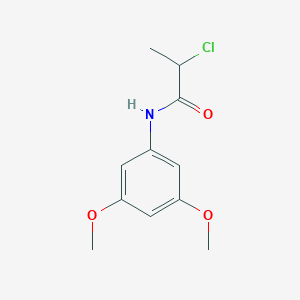 molecular formula C11H14ClNO3 B2882395 2-chloro-N-(3,5-dimethoxyphenyl)propanamide CAS No. 790232-30-3
