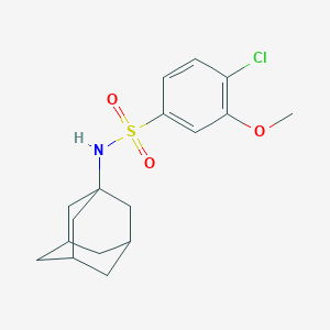 molecular formula C17H22ClNO3S B288240 N-(1-adamantyl)-4-chloro-3-methoxybenzenesulfonamide 