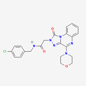 N-(4-chlorobenzyl)-2-(4-morpholino-1-oxo-[1,2,4]triazolo[4,3-a]quinoxalin-2(1H)-yl)acetamide