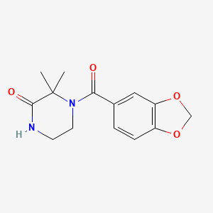 4-(Benzo[d][1,3]dioxole-5-carbonyl)-3,3-dimethylpiperazin-2-one