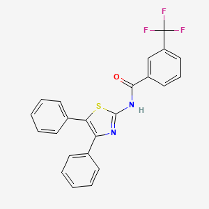 N-(4,5-diphenyl-1,3-thiazol-2-yl)-3-(trifluoromethyl)benzamide