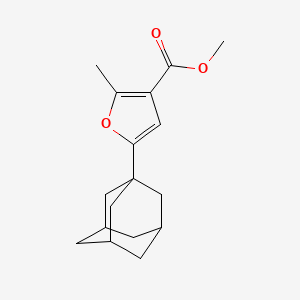 molecular formula C17H22O3 B2882417 5-(1-金刚烷基)-2-甲基-3-呋喃甲酸甲酯 CAS No. 717829-50-0
