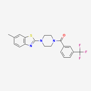 6-Methyl-2-{4-[3-(trifluoromethyl)benzoyl]piperazin-1-yl}-1,3-benzothiazole
