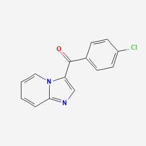 molecular formula C14H9ClN2O B2882437 (4-氯苯基)(咪唑并[1,2-a]吡啶-3-基)甲酮 CAS No. 261948-83-8