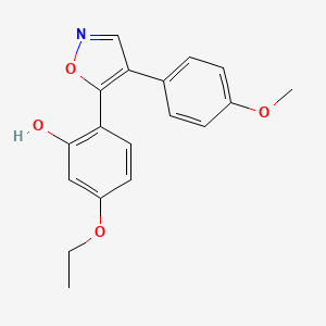 5-Ethoxy-2-(4-(4-methoxyphenyl)isoxazol-5-yl)phenol