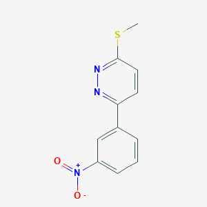 3-(Methylthio)-6-(3-nitrophenyl)pyridazine