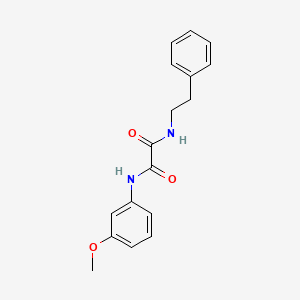 molecular formula C17H18N2O3 B2882459 N-(3-methoxyphenyl)-N'-(2-phenylethyl)ethanediamide CAS No. 309293-96-7