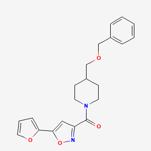 (4-((Benzyloxy)methyl)piperidin-1-yl)(5-(furan-2-yl)isoxazol-3-yl)methanone