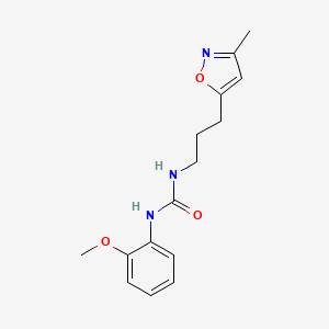 1-(2-Methoxyphenyl)-3-(3-(3-methylisoxazol-5-yl)propyl)urea