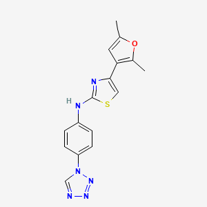 N-(4-(1H-tetrazol-1-yl)phenyl)-4-(2,5-dimethylfuran-3-yl)thiazol-2-amine