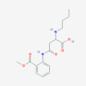 molecular formula C16H22N2O5 B2882500 2-(Butylamino)-4-((2-(methoxycarbonyl)phenyl)amino)-4-oxobutanoic acid CAS No. 1048004-52-9
