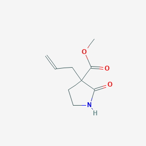 molecular formula C9H13NO3 B2882514 Methyl 2-oxo-3-(prop-2-en-1-yl)pyrrolidine-3-carboxylate CAS No. 2060042-28-4