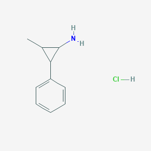 2-Methyl-3-phenylcyclopropan-1-amine;hydrochloride