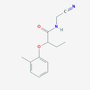 molecular formula C13H16N2O2 B2882536 N-(cyanomethyl)-2-(2-methylphenoxy)butanamide CAS No. 1394766-50-7