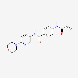 N-[6-(morpholin-4-yl)pyridin-3-yl]-4-(prop-2-enamido)benzamide