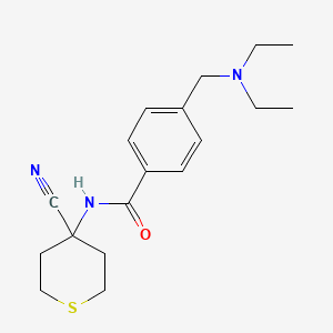 N-(4-cyanothian-4-yl)-4-[(diethylamino)methyl]benzamide