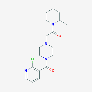 2-[4-(2-Chloropyridine-3-carbonyl)piperazin-1-yl]-1-(2-methylpiperidin-1-yl)ethan-1-one