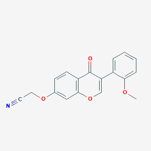 2-((3-(2-methoxyphenyl)-4-oxo-4H-chromen-7-yl)oxy)acetonitrile