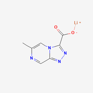 molecular formula C7H5LiN4O2 B2882567 Lithium 6-methyl-[1,2,4]triazolo[4,3-a]pyrazine-3-carboxylate CAS No. 2197061-92-8