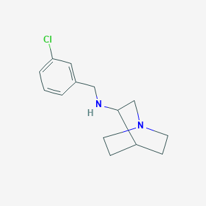 N-[(3-chlorophenyl)methyl]-1-azabicyclo[2.2.2]octan-3-amine